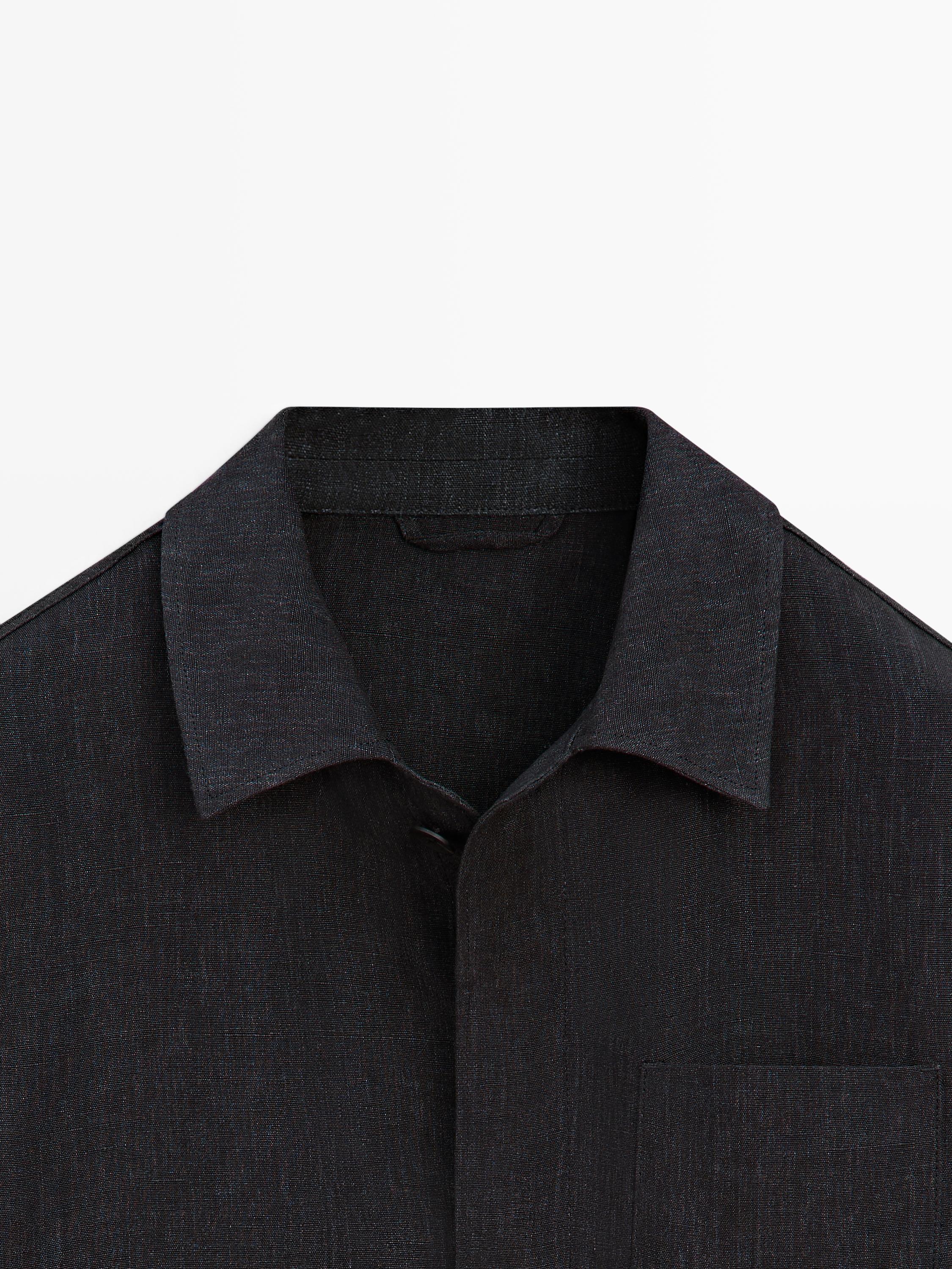 Total look linen jacket